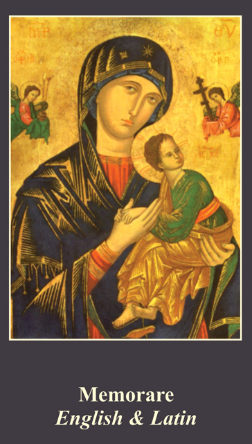 *BILINGUAL* Memorare Prayer Card (Latin/English)